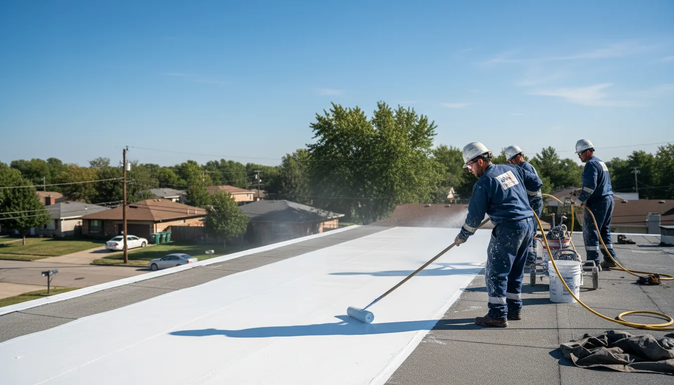 Commercial roof coating in Garnet Valley, PA near me